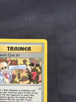 Pokemon Cards: Gym Heroes 1st Edition Rare: Blaine's Quiz #1 97/132 - Image 3