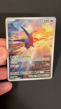 Latios Illustration Rare SV08: Surging Sparks 203/191 Pokemon NM - Image 2