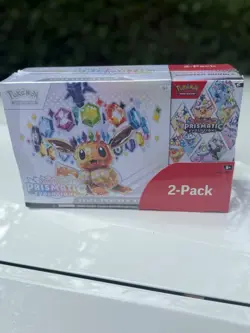 Pokemon Prismatic Evolutions ETB and Booster Bundle Costco Sealed - Image 4