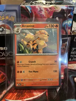 2023 Pokemon Arcanine SVP EN 011 Black Star Promo Cosmos Holo - Image 1