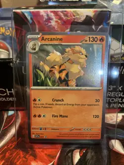 2023 Pokemon Arcanine SVP EN 011 Black Star Promo Cosmos Holo - Image 2