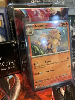 2023 Pokemon Arcanine SVP EN 011 Black Star Promo Cosmos Holo - Image 4