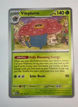 Pokemon TCG Vileplume 045/165 Rare Non-Holo Deck Exclusive Scarlet & Violet 151 - Image 1