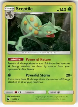 Sceptile SM - Celestial Storm Holo Rare Pokemon Lightly played - Image 1