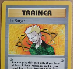 Lt. Surge 101/132 Rare Non-Holo Gym Heroes Set Pokemon Trainer LP - Image 2