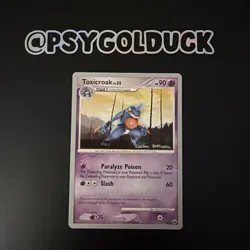 Toxicroak 31/100 Rare Vintage Pokemon TCG World Championships 2008 - Image 1