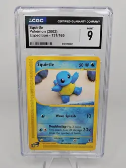 Squirtle 131/165 Expedition Base Set Regular Pokemon CGC 9 Mint - Image 1