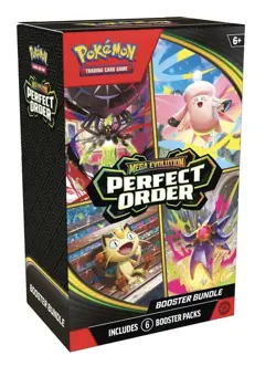 Pokemon TCG Mega Evolution-Perfect Order Booster Bundle (6 Packs) - Presale - Image 1