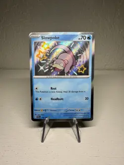 Pokemon TCG Slowpoke 116/091 Sv: Paldean Fates Holo Shiny Rare - Image 1