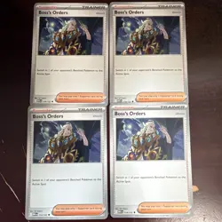 4x Boss's Orders 114/132 x4 - Mega Evolution - Pokemon TCG - Uncommon - Plays - Image 1