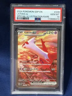 Pokemon Latias ex SIR 239/191 SV08 SSP Special Illustration Rare PSA 10 Gem Mint - Image 1