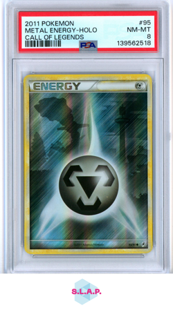 METAL ENERGY-HOLO CALL OF LEGENDS POKEMON CALL OF LEGENDS 2011 95 PSA 8 - Image 1