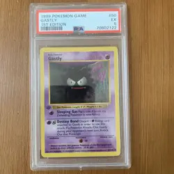 1999 Pokemon Game #50 Gastly PSA 5 1st Edition - Image 1
