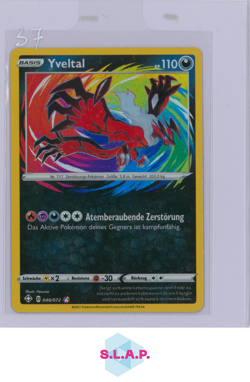 YVELTAL POKEMON 046/072 SHINING FATES AMAZING RARE 2021 GERMAN - Image 1