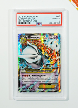 Pokemon PSA 8 M Mewtwo Ex #63 XY Breakthough 2015 English - Image 1