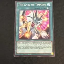 The Gaze of Timaeus 1st Edition Secret Rare MZMU-EN013 Yu-Gi-Oh! - Image 1