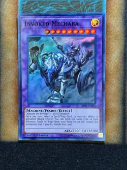 Yugioh Invoked Mechaba SHVA-EN041 Super Rare 1st Ed NM - Image 1