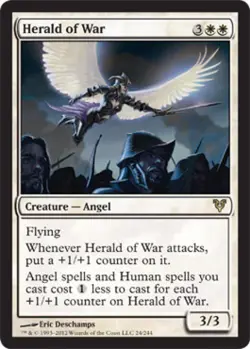 MTG - Herald of War - Avacyn Restored - Light Play - Foil - Image 1