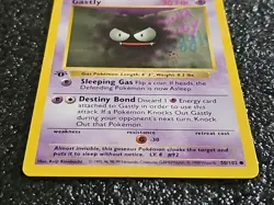GASTLY 1st EDITION 1999 Pokemon Base Set Card #50/102 - Image 5