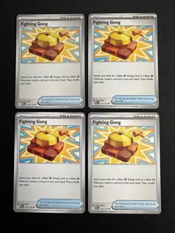 Fighting Gong 116/132 Play Set x4 Pokemon TCG Mega Evolution Cards NM - Image 1