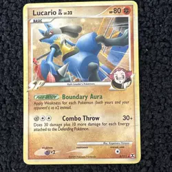 Lucario GL 8/111 Rising Rivals Holo Rare Pokemon Card NM - Free Shipping - Image 1