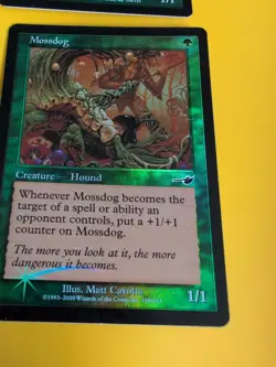 Mossdog x2 Hound MTG 2 Card. OLD VINTAGE FOIL. NEMESIS. - Image 4