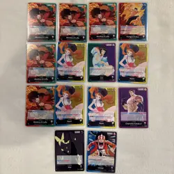 One Piece Card TCG: OVER 85 LEADER CARD LOT - OVER 85 CARDS!!! NAMI, MONKEY D - Image 1