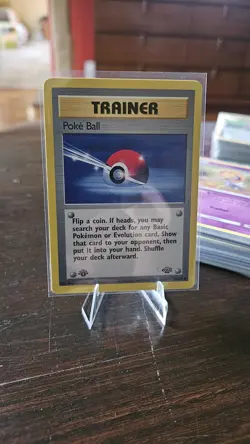 Poke Ball 64/64 - 1st Edition Jungle Common Vintage Pokemon Card 1999 WOTC - LP - Image 1