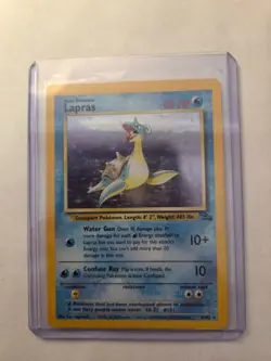 Lapras 10/62 - Fossil Set - Holo Rare Pokemon Card - 1999 WOTC LP/MP - Image 1