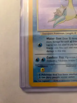 Lapras 10/62 - Fossil Set - Holo Rare Pokemon Card - 1999 WOTC LP/MP - Image 4