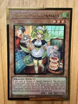 YUGIOH Parlor Dragonmaid MAGO-EN023 Maximum Gold 1st Edition Card - Image 1