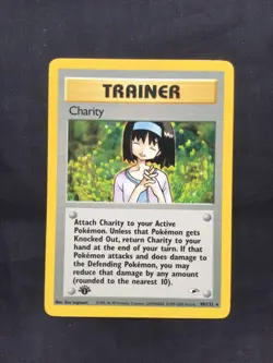 Pokemon Cards: Gym Heroes 1st Edition Rare: Charity 99/132 - Image 1