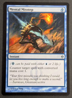 MTG Card - 1x Mental Misstep - New Phyrexia - NM/LP - Magic The Gathering - 2011 - Image 1