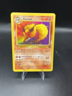 (LP) Flareon 19/64 Jungle Unlimited Non-Holo Rare Vintage Pokemon TCG Card - Image 1