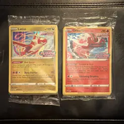 Fusion Strike Latias & Oricorio SWSH 171 & 168 Stamped Promo Card SEALED Pokemon - Image 1