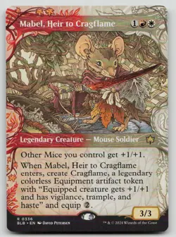 Mabel, Heir to Cragflame (Showcase) R Bloomburrow 336 NM - Image 1