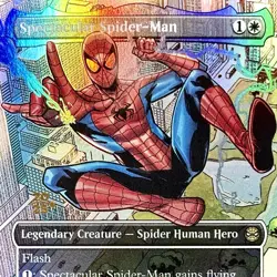 Spectacular Spider-Man (Borderless) - FOIL - MTG - SPM - 0014 - RARE ~ NM - Image 1