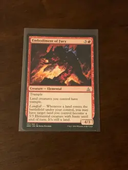 Magic the Gathering Oath of the Gatewatch Embodiment of Fury - Image 1