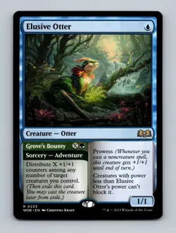 Elusive Otter Wilds of Eldraine Non-Foil MTG NM - Image 1