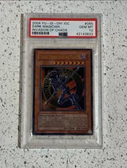 PSA 10 Gem Mint Yugioh 2004 Dark Magician of Chaos IOC 065 ORIGINAL PRINT ULTRA! - Image 1