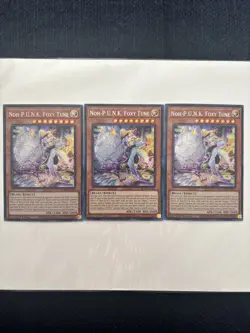 Yugioh 3x Noh-P.U.N.K. Foxy Tune BLMR-EN063 Battles of Legend Secret Rare 1st NM - Image 1