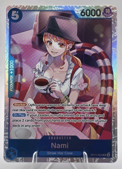 Nami (054) OP11-054 A Fist of Divine Speed Foil One Piece CCG TCG Card - Image 1