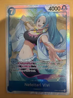 One Piece TCG - Nefeltari Vivi EB04-025 - The Azure Sea’s Seven SR English - Image 1