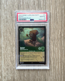Disney Lorcana Bucky 'Squirrel Squeak Tutor' Promo PSA 10 15/P1 EN-2 - Image 1