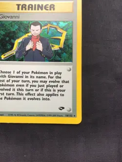 Pokemon Cards: Gym Challenge Rare Holo: Giovanni 18/132 - Image 5