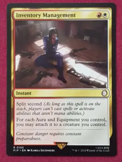 Magic The Gathering UNIVERSES BEYOND FALLOUT INVENTORY MANAGEMENT card MTG - Image 1