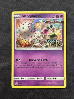 Blacephalon SM221 Holo Card Cosmic Eclipse Stamped Promo - Image 1