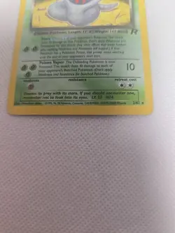 Pokemon Dark Arbok Holo Rare TCG Card 2/82 Error Card - Image 2