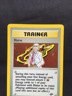 Pokemon Cards: Gym Challenge Rare Holo: Blaine 17/132 - Image 2