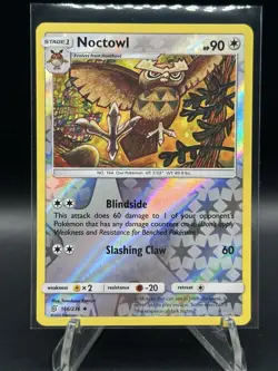 NOCTOWL - 166/236 - Reverse Holo - Unified Minds - NM/M Pokemon Tcg card 2019 - Image 1